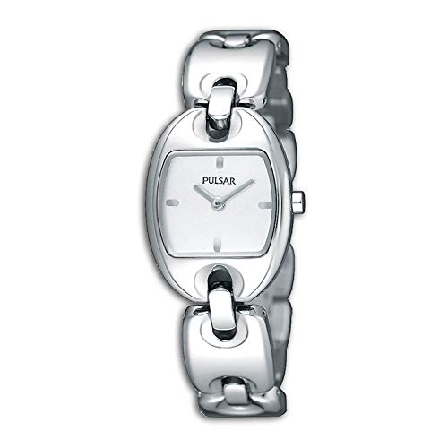 Pulsar Damen-Armbanduhr Analog Quarz mit Stahlband PJ5399X1, silber, 20MM von Pulsar