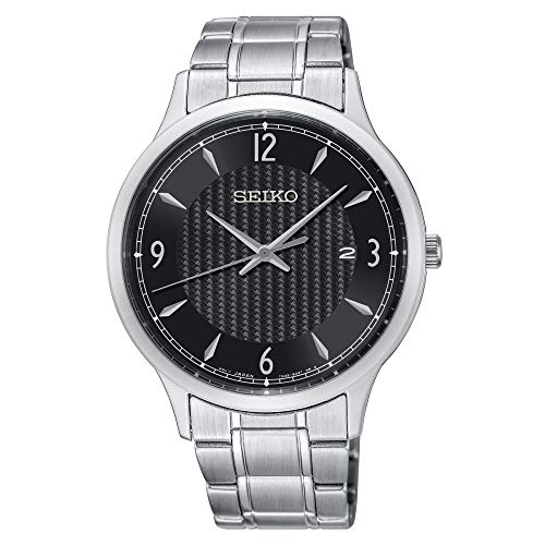 SEIKO Herren Analog Quarz Uhr mit Edelstahl Armband SGEH81P1 von SEIKO