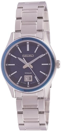 SEIKO Herren Analog Quarz Uhr mit Edelstahl Armband SUR559P1 von Seiko