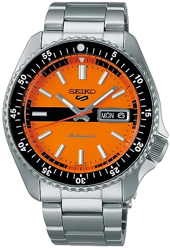 Seiko 5 Sports Herren-Armbanduhr Automatik Orange Special Edition SRPK11K1 von Seiko