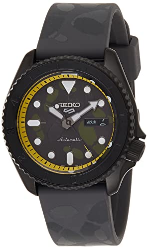 Seiko 5 Sports One Piece Vinsmoke Sanji SRPH69K1 Armband aus Silikon, Grau, Gurt, Riemen von Seiko