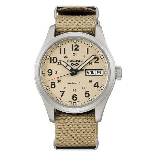 Seiko 5 Sports Herren-Automatikuhr Beige SRPJ83K1 von Seiko