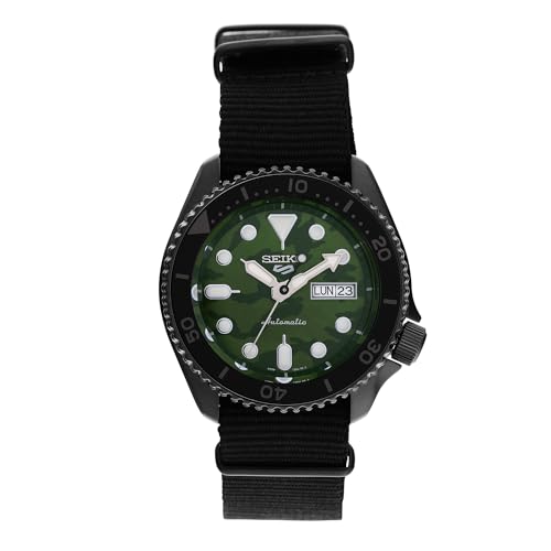Seiko 5 Sports Herrenuhr Automatik Schwarz/Camouflage Grün SRPJ37K1 Seiko 5 Sports Herrenuhr Automatik Schwarz/Camouflage Grün SRPJ37K1 von Seiko