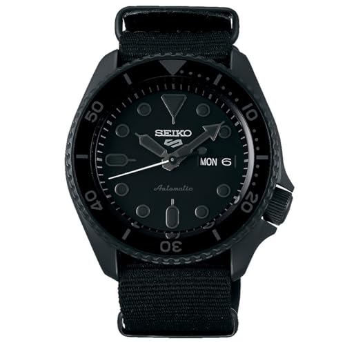 Seiko 5 Street Herren-Uhr mit Titankarbidauflage und Textilband SRPD79K1 Seiko 5 Street Herren-Uhr mit Titankarbidauflage und Textilband SRPD79K1 von Seiko