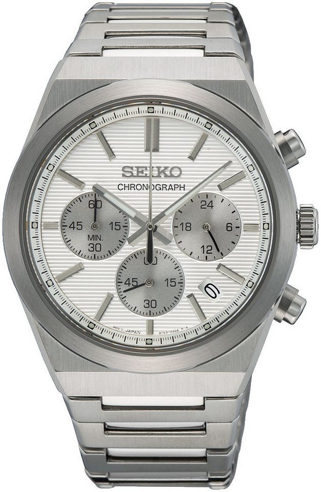 Seiko Chronograph SSB451P1, Quarzuhr, Armbanduhr, Herrenuhr, Damenuhr, Stoppfunktion, Datum von Seiko