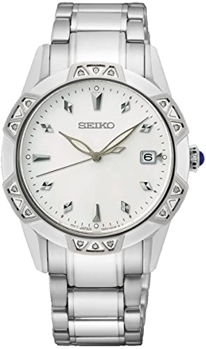 Seiko Damen Analog Quarz Uhr mit Edelstahl Armband SKK727P1 von Seiko