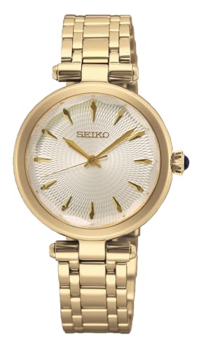 Seiko Damen Analog Quarz Uhr mit Edelstahl Armband SRZ554P1 von Seiko