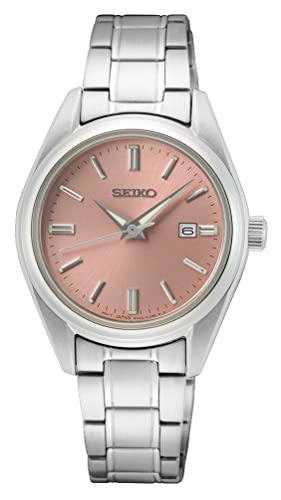 Seiko Damen Analog Quarz Uhr mit Edelstahl Armband SUR529P1 von Seiko