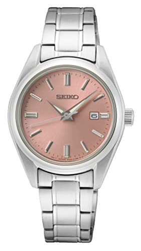 Seiko Damen Analog Quarz Uhr mit Edelstahl Armband SUR529P1 von Seiko