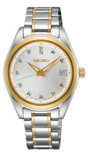 Seiko Damen Analog Quarz Uhr mit Edelstahl Armband SUR582P1 von Seiko