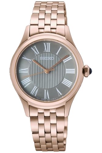 SEIKO Damen Analog Quarz Uhr mit Edelstahl Armband SUR614P1 von SEIKO
