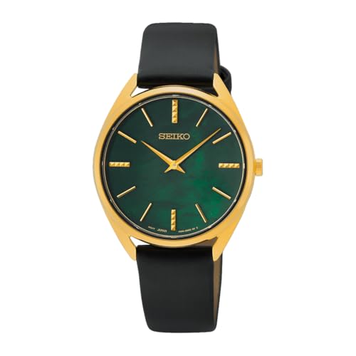 Seiko Damen Analog Quarz Uhr mit Leder Armband SWR080P1 von Seiko