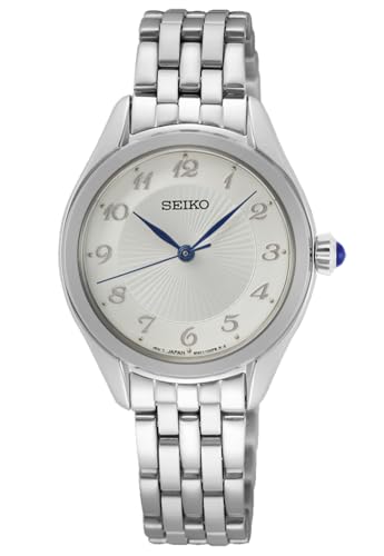 Seiko Damen-Uhr Quarz Edelstahl mit Edelstahlband SUR379P1, Silber von Seiko