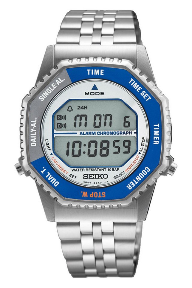Seiko Digitaluhr Armbanduhr Digital-Chronograph Rotocall Blau/Grau von Seiko