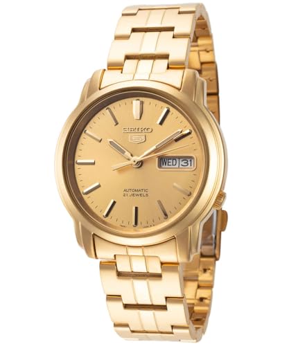 Seiko Gold Tone Stainless Steel 5 Automatic Link Bracelet Seiko Gold Tone Stainless Steel 5 Automatic Link Bracelet von Seiko