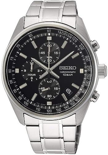 Seiko Herren-Uhr Quarz Edelstahl mit Edelstahlband SSB379P1 von Seiko