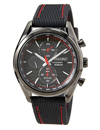 Seiko Herren-Uhr Quarz Edelstahl mit Silikonband SSC777P1 von Seiko