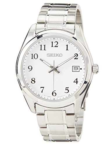 Seiko Herren-Uhr Quarz Edelstahl mit Edelstahlband SUR459P1 von Seiko