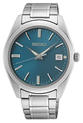 Seiko Herren Analog Quarz Uhr mit Edelstahl Armband SUR525P1 von Seiko