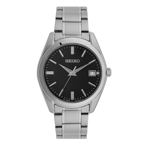 Seiko Herren Analog Quarz Uhr mit Edelstahl Armband SUR527P1 von Seiko