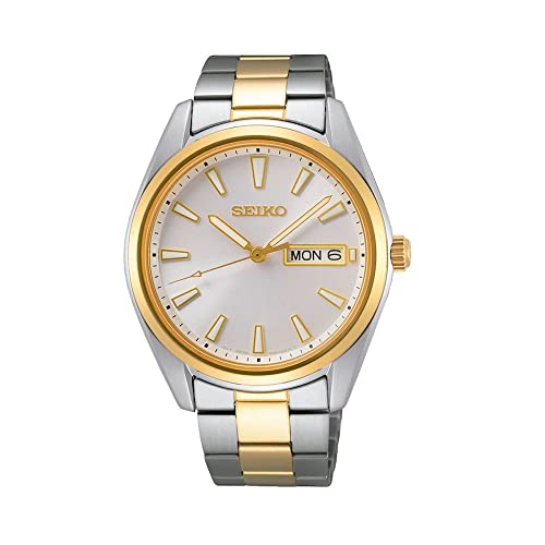 Seiko Herren-Uhr Quarz Edelstahl mit Edelstahlband SUR446P1 von Seiko
