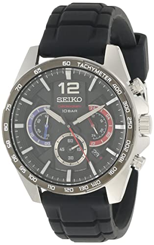 Seiko Herren-Uhr Quarz Edelstahl mit Silikonband SSB347P1 von Seiko