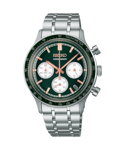 Seiko Herren Analog Uhr mit Edelstahl Armband SSB481P1 von SEIKO