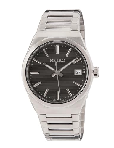 Seiko Herren Analog Quarz Uhr mit Edelstahl Armband SUR557P1 von Seiko