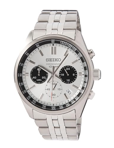 Seiko Herren Analog Quarz Uhr mit Edelstahl Armband SSB425P1 von Seiko