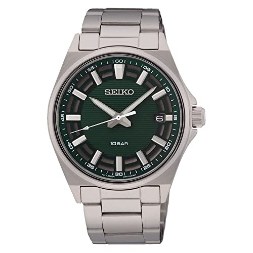 Seiko Herren-Uhr Quarz Edelstahl mit Edelstahlband SUR503P1, Silber Seiko Herren-Uhr Quarz Edelstahl mit Edelstahlband SUR503P1, Silber von Seiko