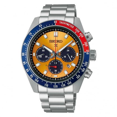 Seiko Prospex Speedtimer Pogue SSC947P1 Men's Watch orange Background solar Chronograph von Seiko