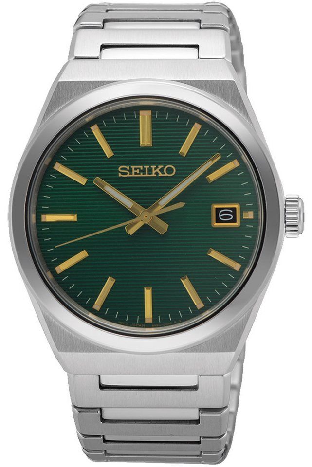 Seiko Quarzuhr Edelstahl/Dunkelgrün von Seiko
