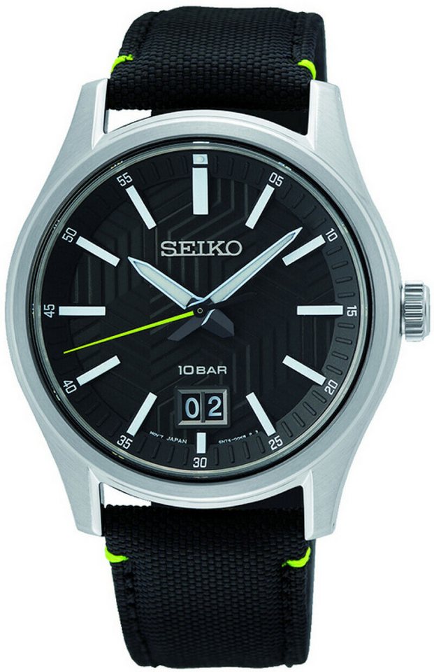 Seiko Quarzuhr Herrenuhr Großdatum, Textilband - Seiko Modell: SUR517P1 Seiko Quarzuhr Herrenuhr Großdatum, Textilband - Seiko Modell: SUR517P1 von Seiko