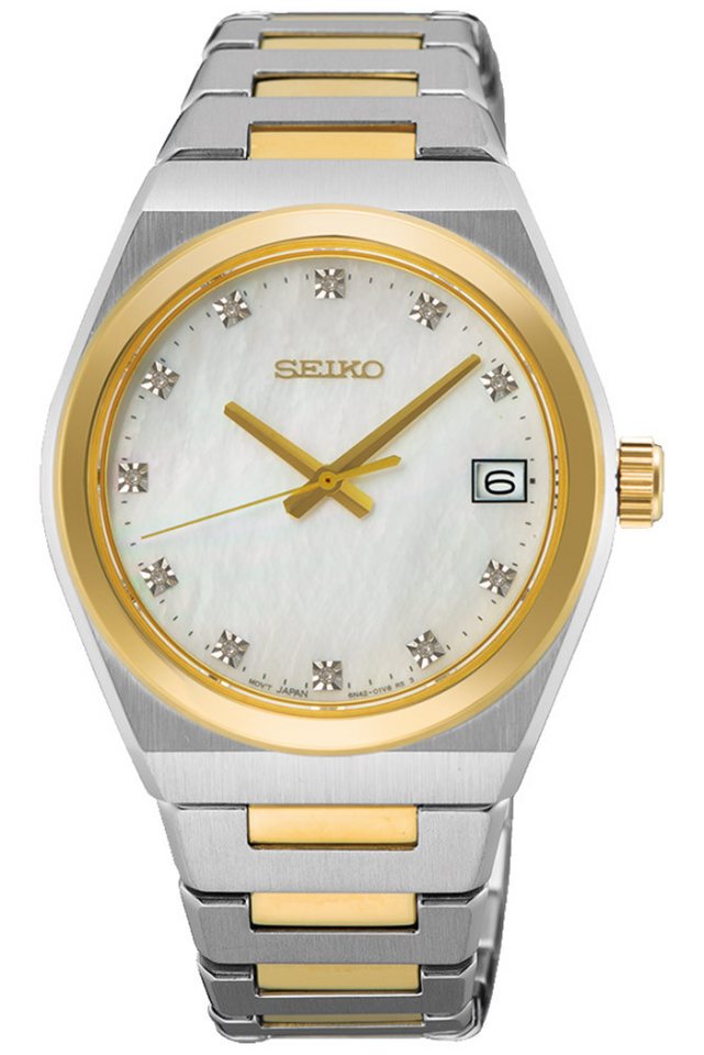 Seiko Quarzuhr Klassik Quarz Zweifarbig von Seiko