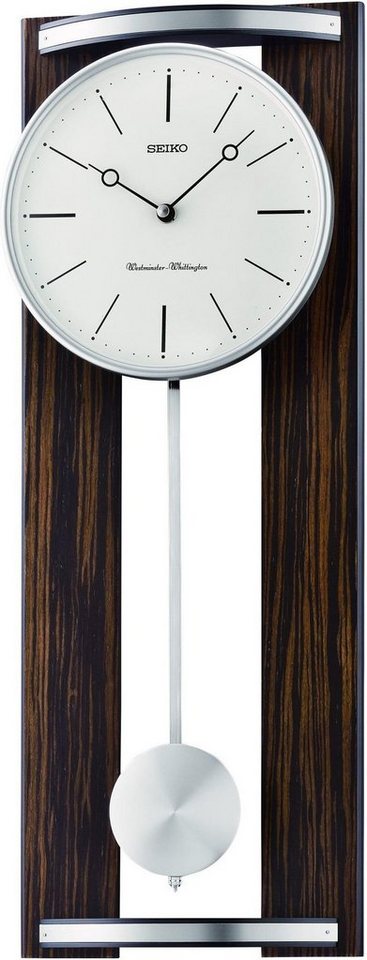 Seiko Quarzuhr Seiko Clocks Wanduhr Pendel QXH078B Wanduhr von Seiko