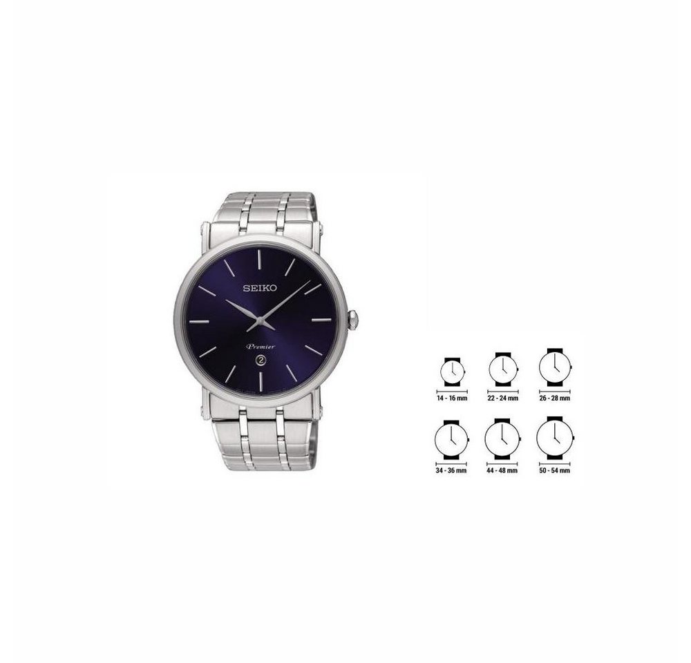 Seiko Quarzuhr Seiko Herrenuhr Seiko SKP399P1 Ø40,7mm Armbanduhr Uhr Blau von Seiko