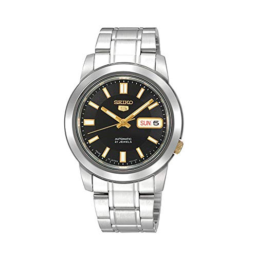 Seiko Unisex Erwachsene Analog Automatik Uhr mit Edelstahl Armband SNKK17K1 von Seiko