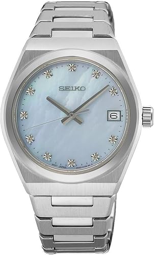 Seiko Damen Analog Uhr mit Edelstahl Armband SUR603P1 von Seiko