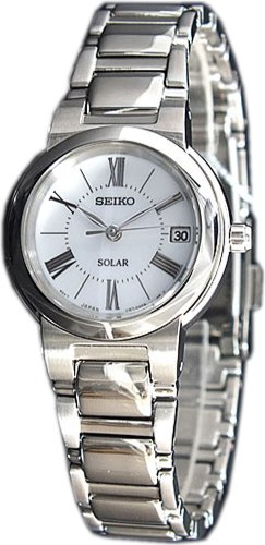 Seiko solar Damen Uhr analog Quarzwerk mit Edelstahl Armband SUT033P1 von Seiko
