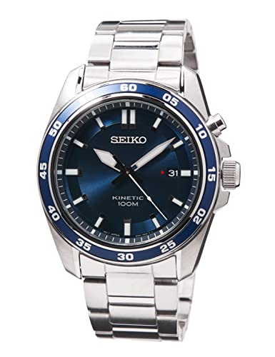 Seiko Herren-Uhr Kinetik Edelstahl mit Edelstahlband SKA783P1 von Seiko