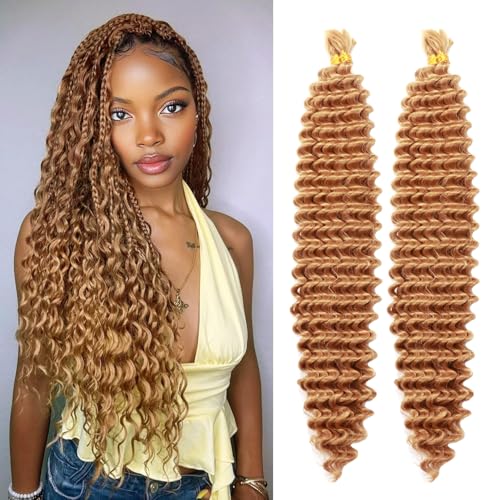 Seimainurs Tiefwelliges Häkelhaar, lang, lockig, Flechthaar für Boho-Zöpfe, Ozeanwellen, Flechthaar für schwarze Frauen (27#, 61 cm (Bündel von 4) von Seimainurs