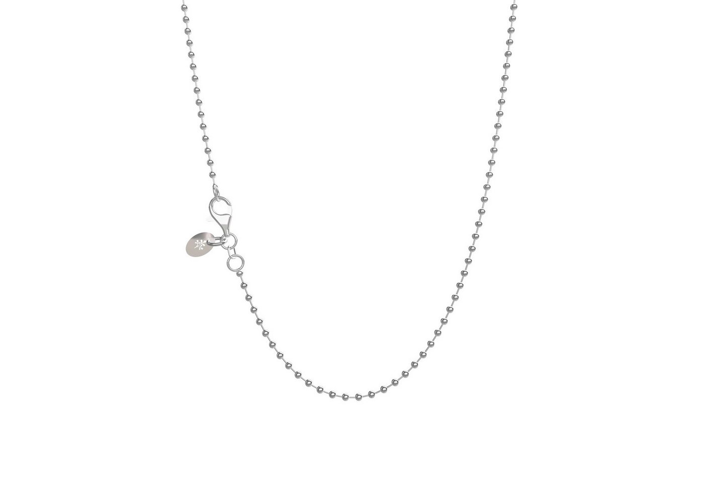 Seinerzeit FLORA & FAUNA Silberkette Kugelkette 1.8 rhodiniert 60cm (1-tlg), Material: 925 Sterling Silber von Seinerzeit FLORA & FAUNA