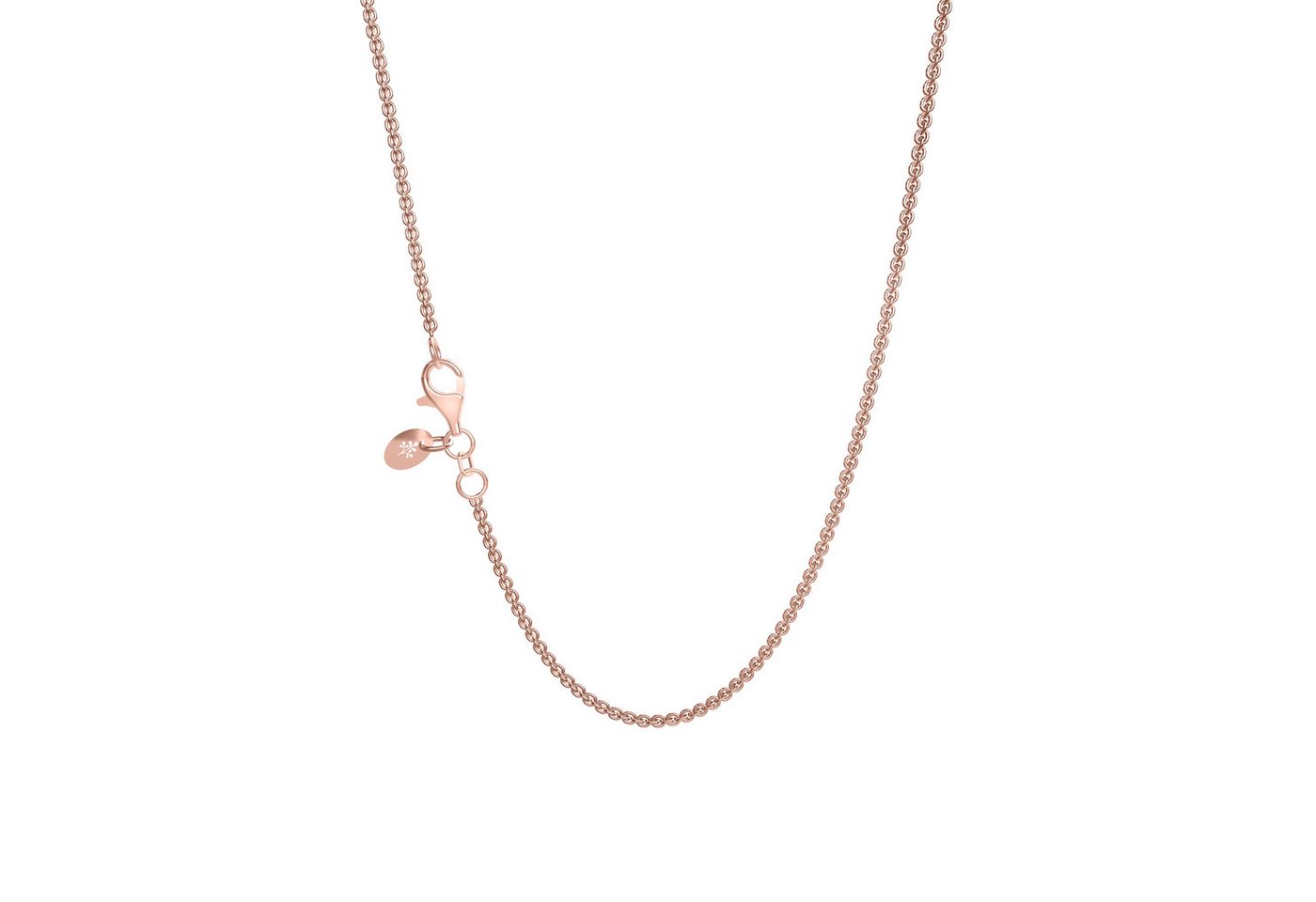Seinerzeit FLORA & FAUNA Silberkette Rundanker 2.2 Rosé-vergoldet 45cm (1-tlg), Material: 925 Sterling Silber, rosé vergoldet von Seinerzeit FLORA & FAUNA