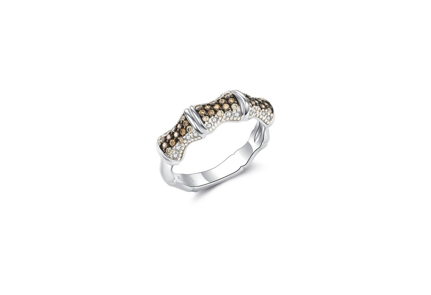 Seinerzeit FLORA & FAUNA Silberring Champagne Bambus Ring (1-tlg) von Seinerzeit FLORA & FAUNA