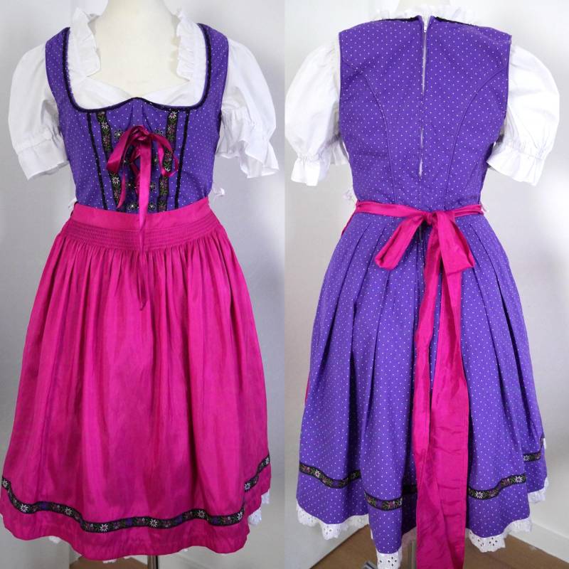 Set Trachten Dirndl Trachtenkleid Landhauskleid Lila Size 38 | De S Tradition Aus Den Alpen von SeiriosHouse