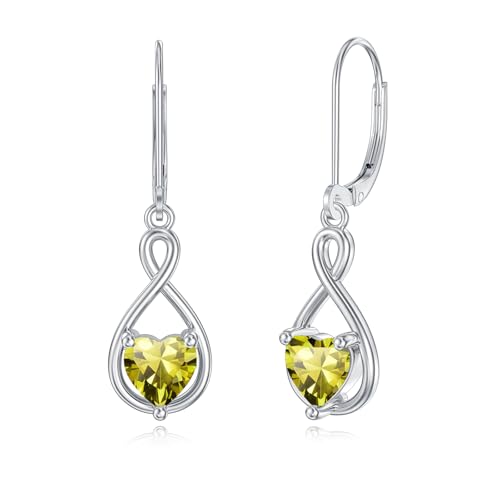 Seiyang Herz August Geburtsstein Hängende Ohrringe von Seiyang