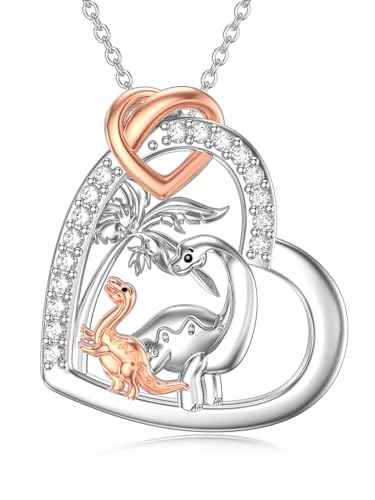 Seiyang Mama Dinosaurier Halskette mit 1 Jungtier 925 Sterling Silber Mutter Tochter Sohn Halskette Dino Anhänger Muttertag Schmuck Geschenk für Frauen Mama Seiyang Mama Dinosaurier Halskette mit 1 Jungtier 925 Sterling Silber Mutter Tochter Sohn Halskette Dino Anhänger Muttertag Schmuck Geschenk für Frauen Mama von Seiyang