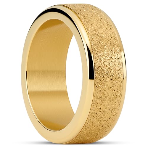 Seizmont by Trendhim Fidget Ring für Männer | Glitzerndes Gold-Finish | 316L Edelstahl & PVD-Beschichtung | Dänisches Design | Fidget Spinner | Gold Seizmont by Trendhim Fidget Ring für Männer | Glitzerndes Gold-Finish | 316L Edelstahl & PVD-Beschichtung | Dänisches Design | Fidget Spinner | Gold von Seizmont