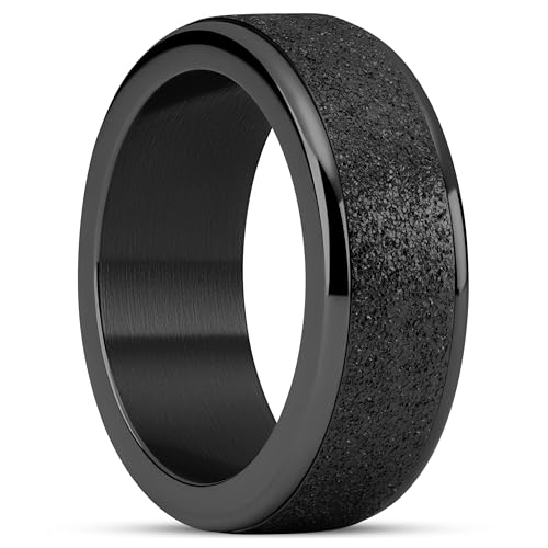 Seizmont by Trendhim Fidget Ring für Männer | Glitzerndes schwarzes Edelstahl | 316L Edelstahl & PVD-Beschichtung | Dänisches Design | Fidget Spinner | Schwarz Seizmont by Trendhim Fidget Ring für Männer | Glitzerndes schwarzes Edelstahl | 316L Edelstahl & PVD-Beschichtung | Dänisches Design | Fidget Spinner | Schwarz von Seizmont