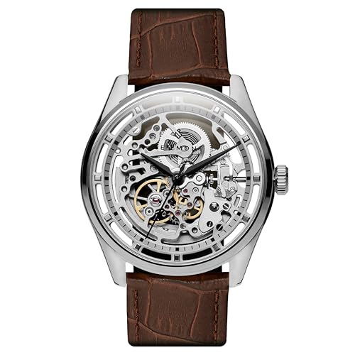 Seizmont by Trendhim Skelettuhr Herren Automatik | 316L Edelstahlgehäuse mit braunem Echtlederarmband | Mechanisches Uhrwerk mit Saphirglas und 5 ATM wasserdichte | Dänisches Design Seizmont by Trendhim Skelettuhr Herren Automatik | 316L Edelstahlgehäuse mit braunem Echtlederarmband | Mechanisches Uhrwerk mit Saphirglas und 5 ATM wasserdichte | Dänisches Design von Seizmont